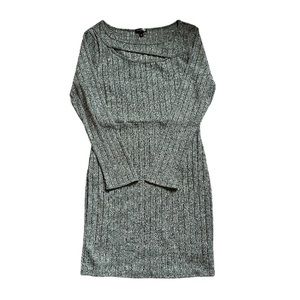 Curvy Sense | Plus Size Harper Bodycon Gray Dress | Size 1X | NWOT